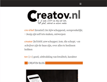 Tablet Screenshot of creatov.nl